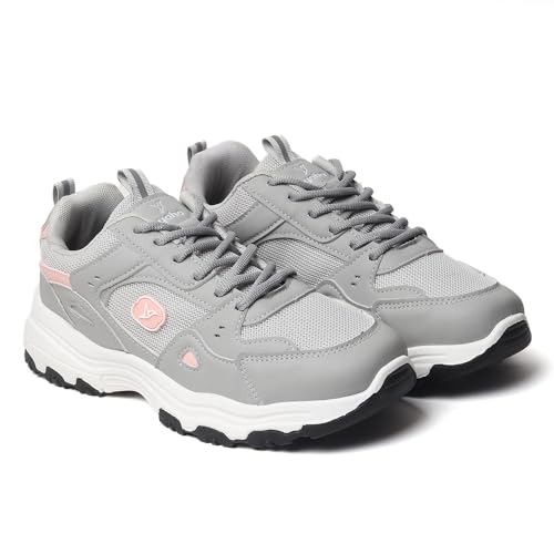 YOHO Tempo Chunky Sneakers for Women, Breathable Mesh Shock-Absorbing, Cushioning Comfort, Durable Grip for All-Day Ease| Fashionable & Stylish Casual Sport Shoes-0920 | ICeLattecherry - UK 7 - Image 1