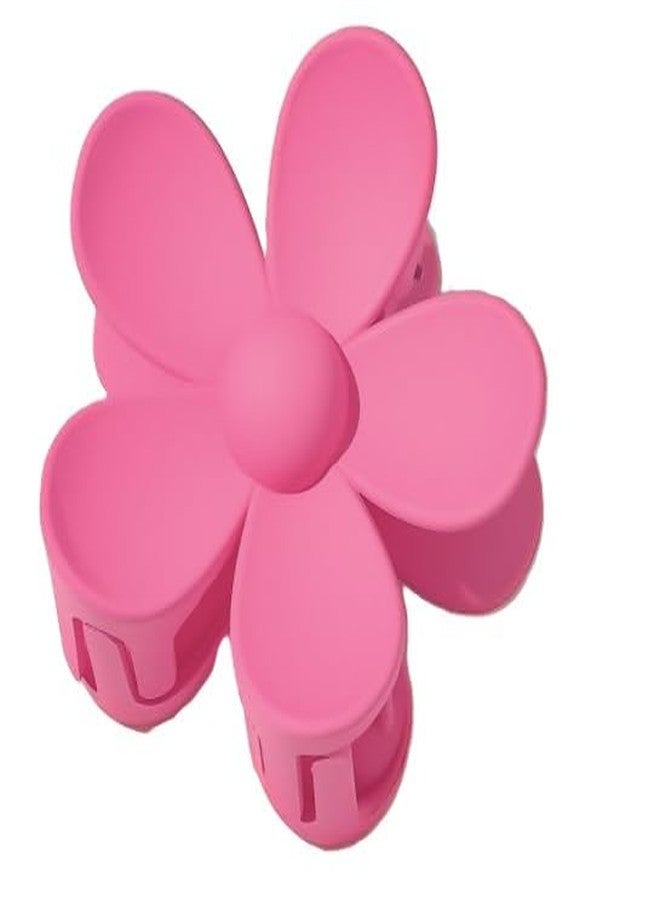 WaigN Rose Red Candy Colored Hair Claw Clips Flower Hair Clips – Big Cute Claw Clips, Thick Hair, Scrub, Hair Clip Sweet Flower Clip - Image 1