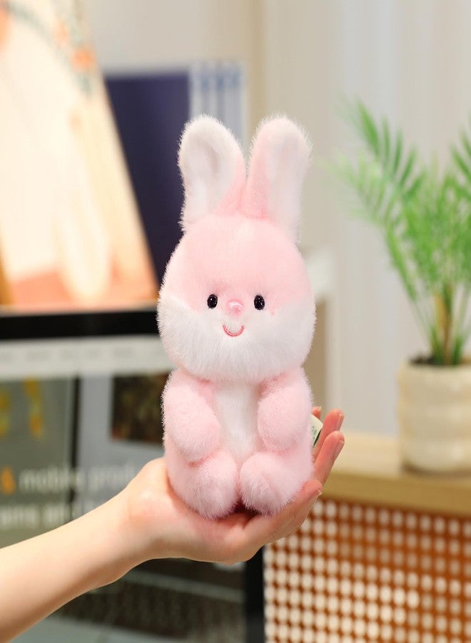 Ditucu Hand Sized Bunny Stuffed Animals Cute Soft Rabbit Plush Doll Small Plushies Toys Gifts for Kids Pink 6 inch - Image 1