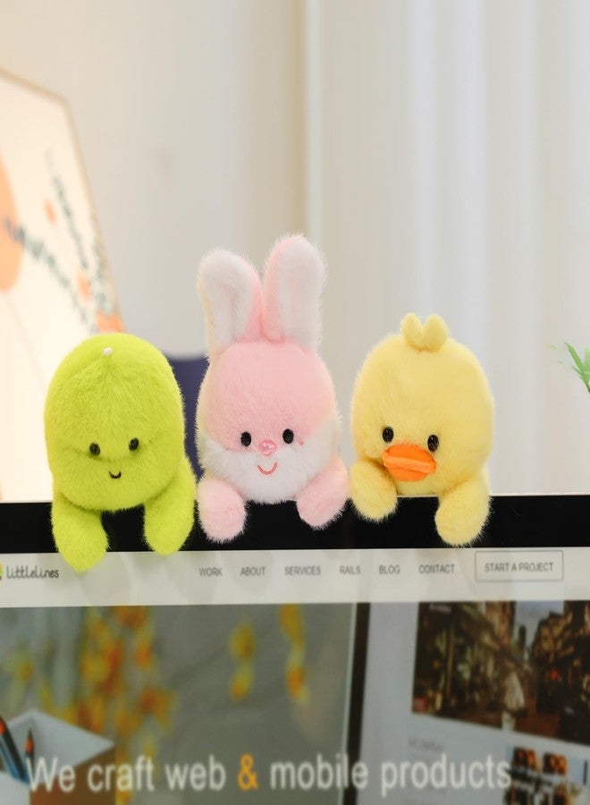 Ditucu Hand Sized Bunny Stuffed Animals Cute Soft Rabbit Plush Doll Small Plushies Toys Gifts for Kids Pink 6 inch - Image 4