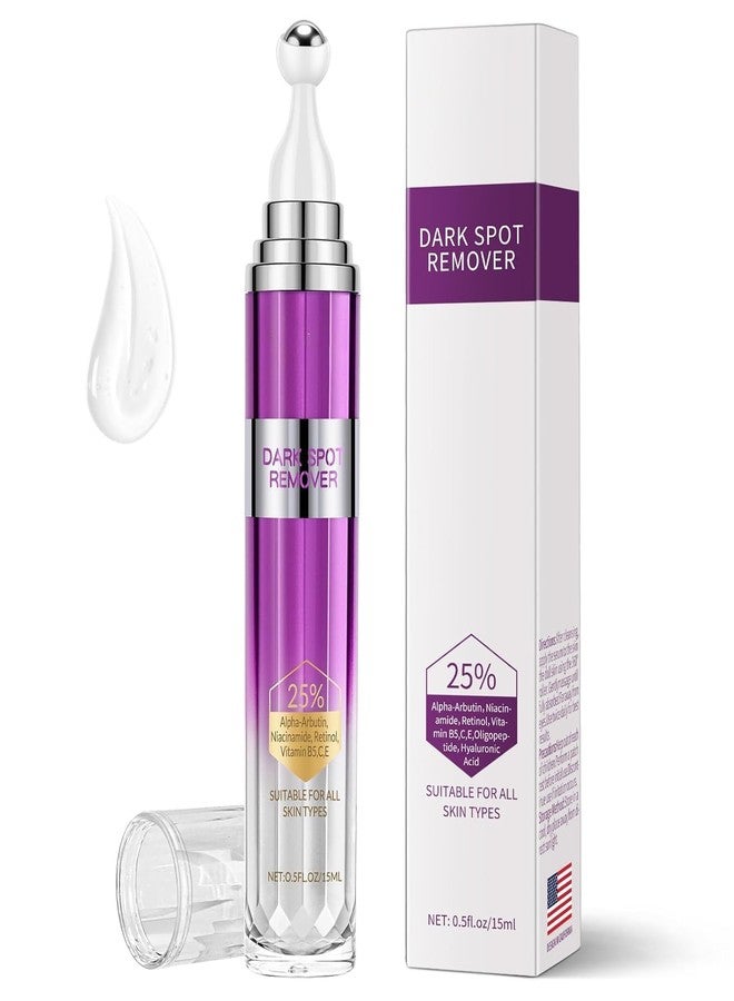 YTDB Dark Spot Remover for Face and Body, Age Spot Sun Spot Freckles Remedy Corrector Serum,Melasma Treatment for Face, Advanced Fade Cream for Uneven Skin Tone with 360° Roller Massage Ball, 0.5 FL oz - Image 1