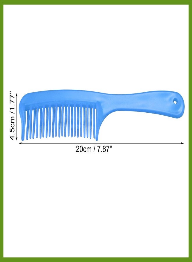 GLIDESMOOTH Detangling Hair Comb, Double Row Tooth Hair Comb Hairdressing Styling Tool for Curly Hair, Blue, 7.87"x1.77" Beauty - Image 3