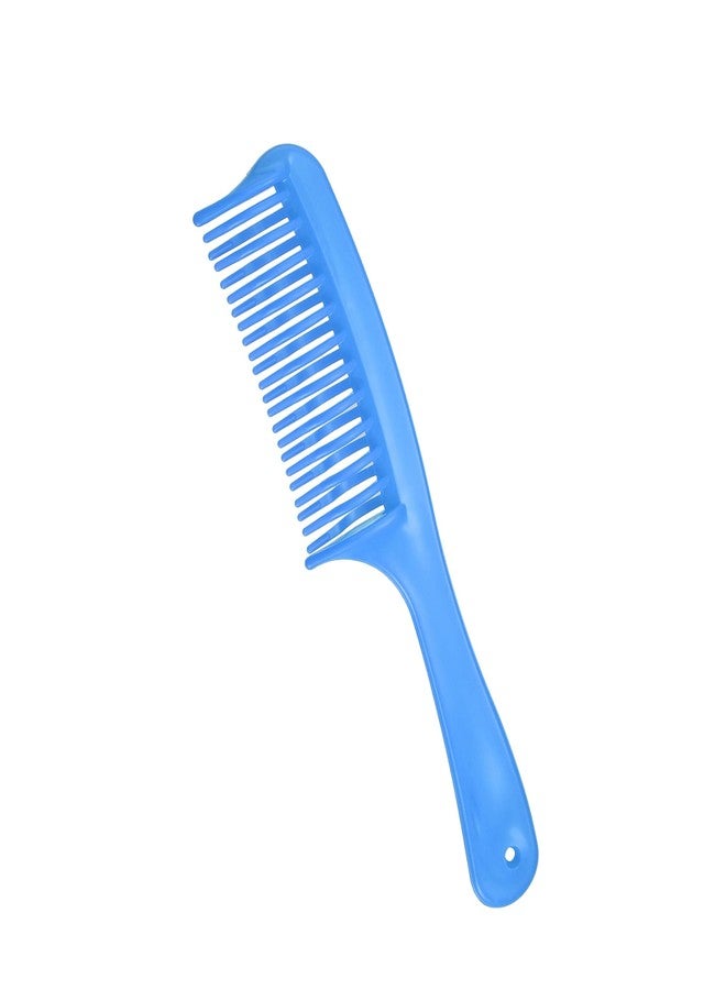 GLIDESMOOTH Detangling Hair Comb, Double Row Tooth Hair Comb Hairdressing Styling Tool for Curly Hair, Blue, 7.87"x1.77" Beauty - Image 1