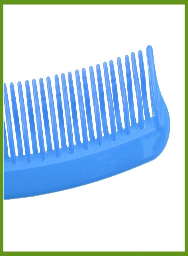 GLIDESMOOTH Detangling Hair Comb, Double Row Tooth Hair Comb Hairdressing Styling Tool for Curly Hair, Blue, 7.87"x1.77" Beauty - Image 5