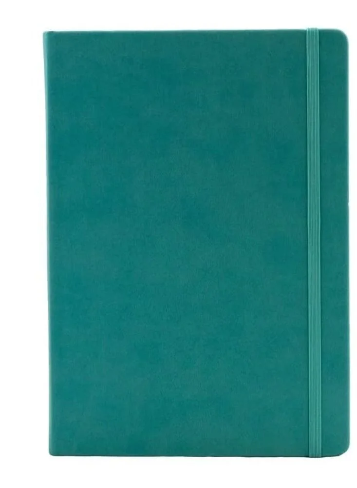 Collins Collins Legacy A5 Hard Cover Notebook 240 80gsm Ruled Pages  Teal Cover