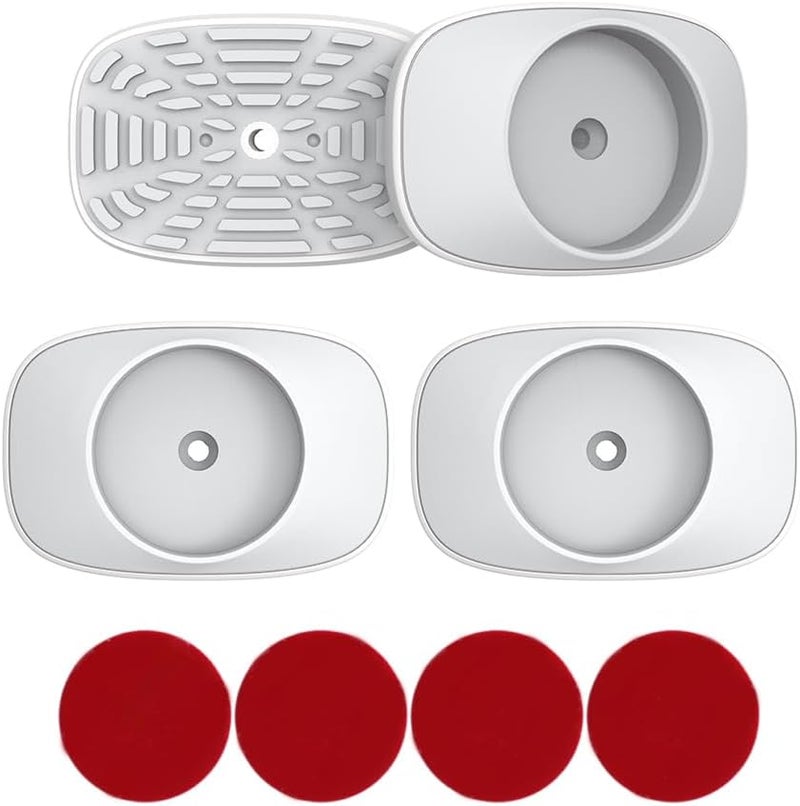 EUDEMON واقي باب الأطفال للحماية من الجدران واقي للجدران للبوابة المثبتة بالضغط يحمي الجدران وقاعدة السلم وإطار الباب والمداخل يعمل على بوابات الحيوانات الأليفة سهل التركيب أبيض 4 عبوات - Image 1