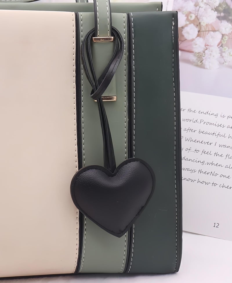 LAEKOU Heart Bag Charms Keychain for Women, Cute Key Chain Charm Accessories for Girls Tote Purse Backpack Handbags - Image 5