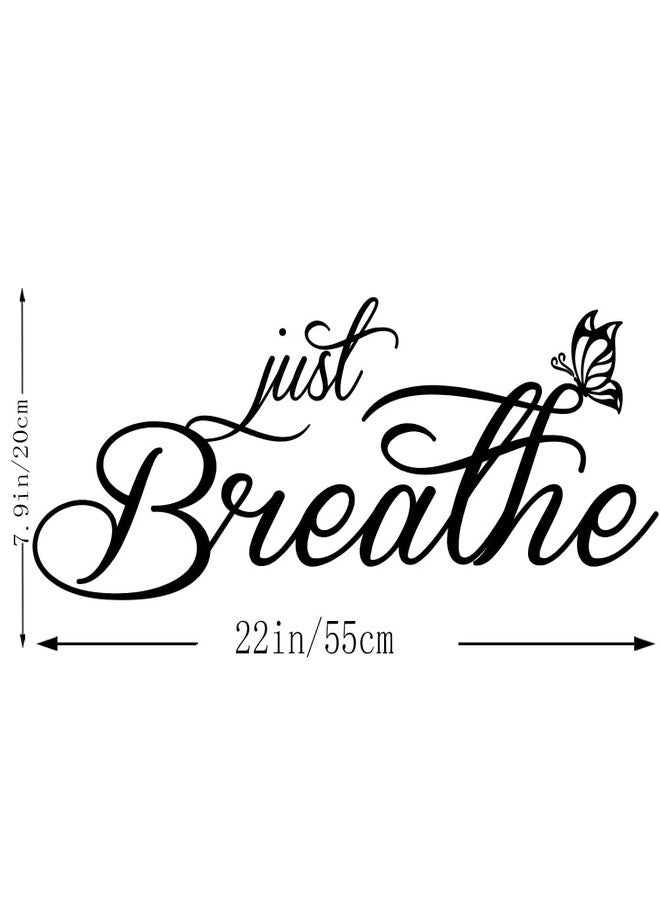 Fencosyn Just Breathe Inspirational Quotes Vinyl Wall Decal Positive Art Letters Sayings Living Room Décor - Image 3