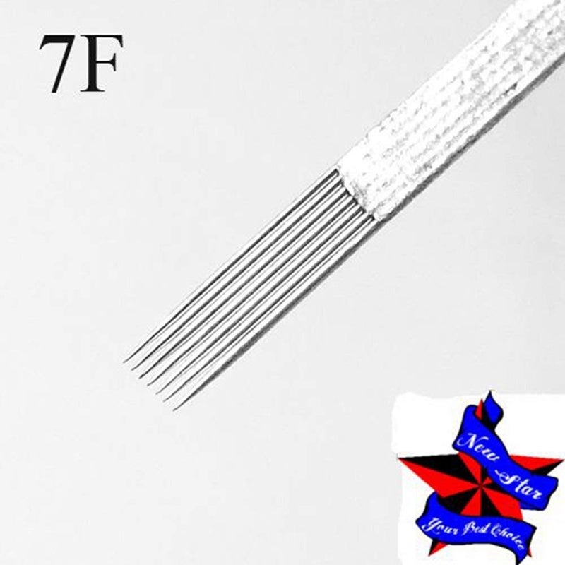 new star tattoo Tattoo Needles,New Star Tattoo Box Of 50#12 7F Pro Flat Shader Premade Sterile Tattoo Needles Supply 1207F - Image 5
