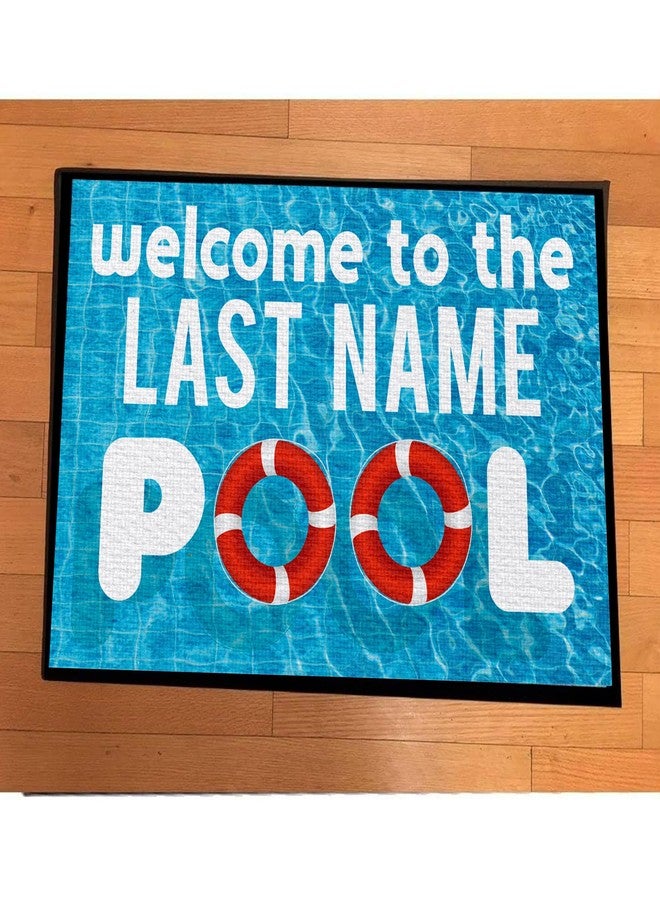 VictoryStore Victory Home Accessory: Custom Swimming Pool Doormat - Welcome to The Pool Door mats - Custom Last Name Floor Mat (1, 24x36 Inches) - Image 4