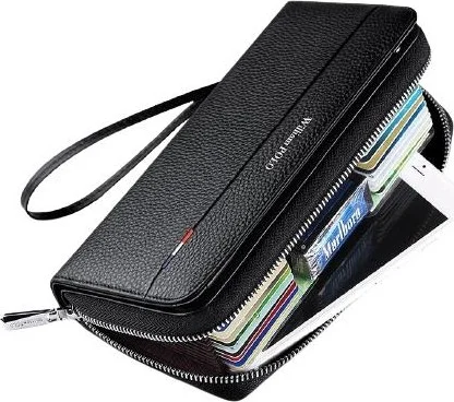 William Polo Premium Men's Long Leather Wallet