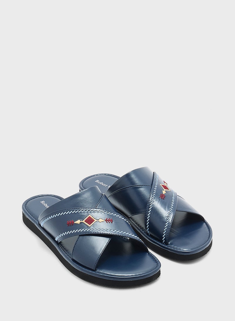 Robert Wood Embroidered Traditional Arabic Sandals  - Image 1