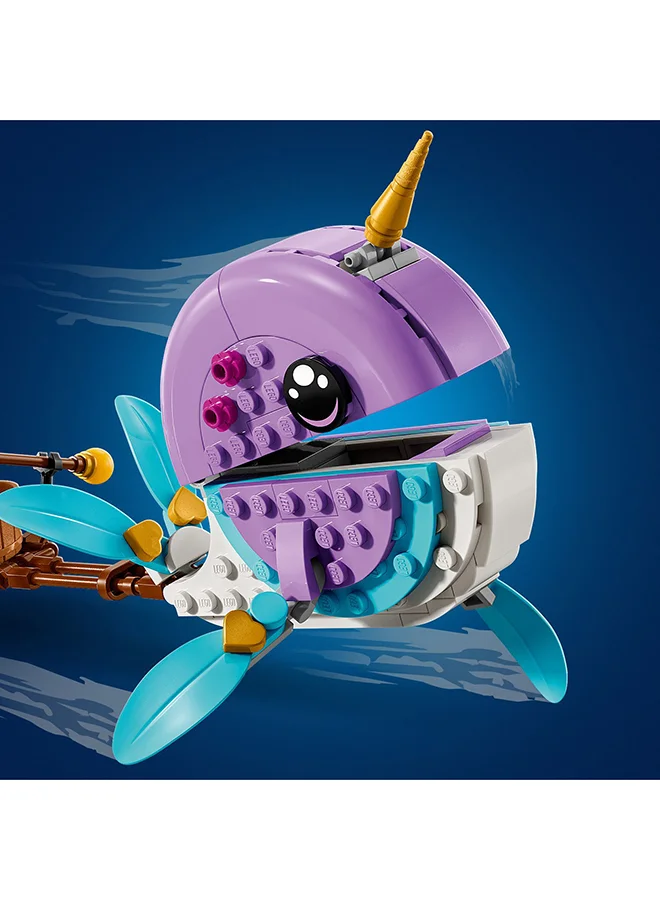 LEGO DREAMZzz Izzie's Narwhal Hot-Air Balloon Toy, Sea Animal Building Set, Save Bunchu from a Grimspawn, Transforming Whale Toy Figure, Gifts for Girls Boys and Kids Aged 7 Plus Years Old 71472