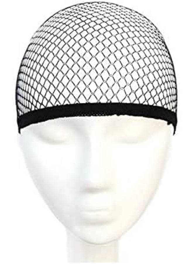 Black Closed-End Mesh Wig Cap, Stretchable Hair Net for Secure Wig Fit – Pack of 2 - Image 3