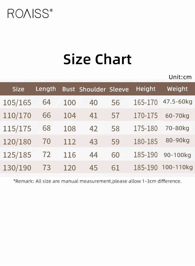رويس سترة كارديجان محبوكة بحافة مضلعة للرجال لفصل الربيع والخريف، ياقة أنيقة، سترة كارديجان كاجوال بأزرار للرجال، جيوب متعددة للارتداء اليومي في العمل - Image 4