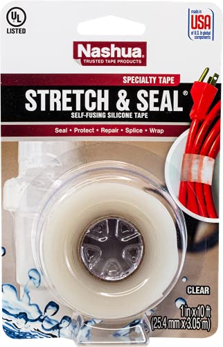 Nashua - 1 in. x 10 ft. Stretch & Seal Self-Fusing Silicone Tape in Clear - Image 1