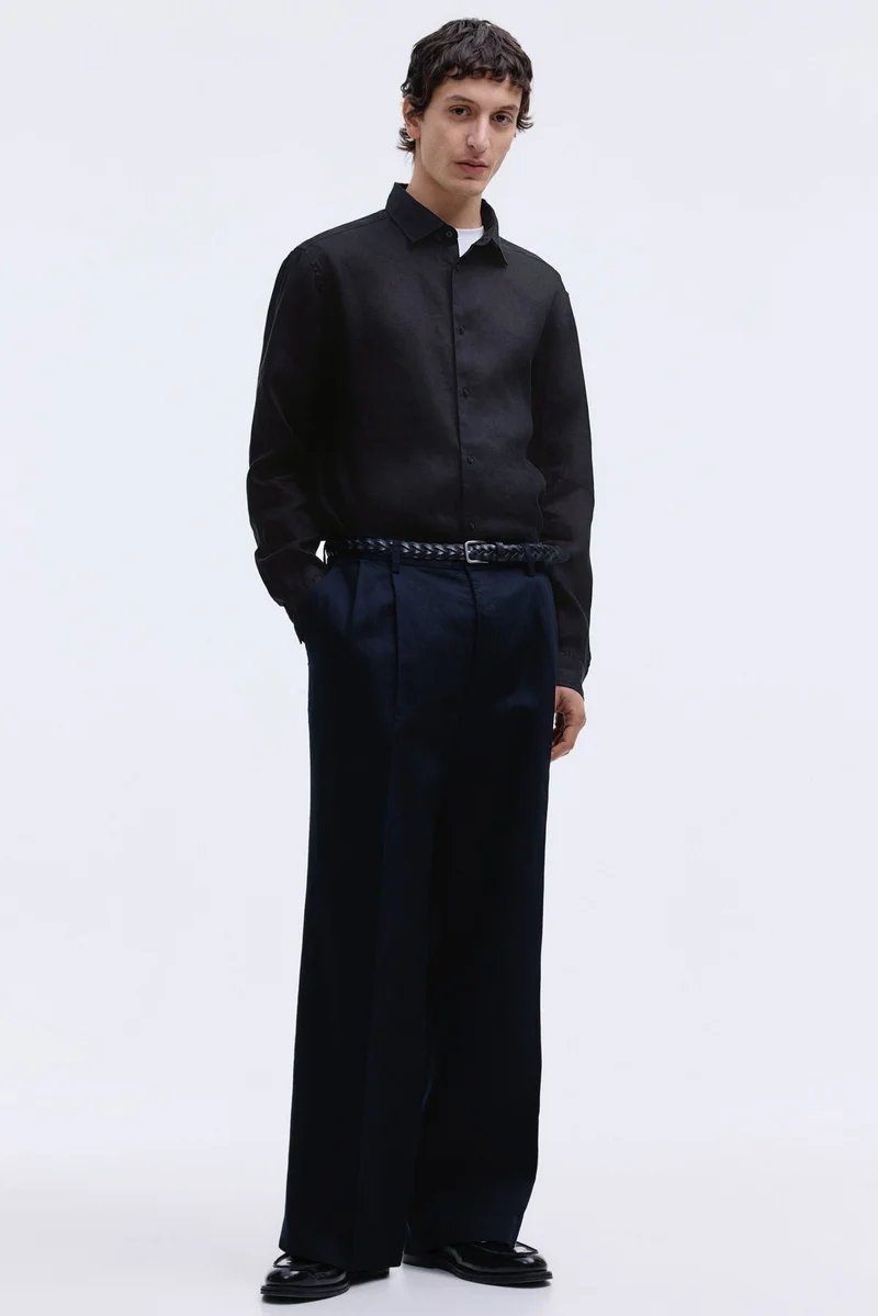 H&M Slim Fit Linen shirt