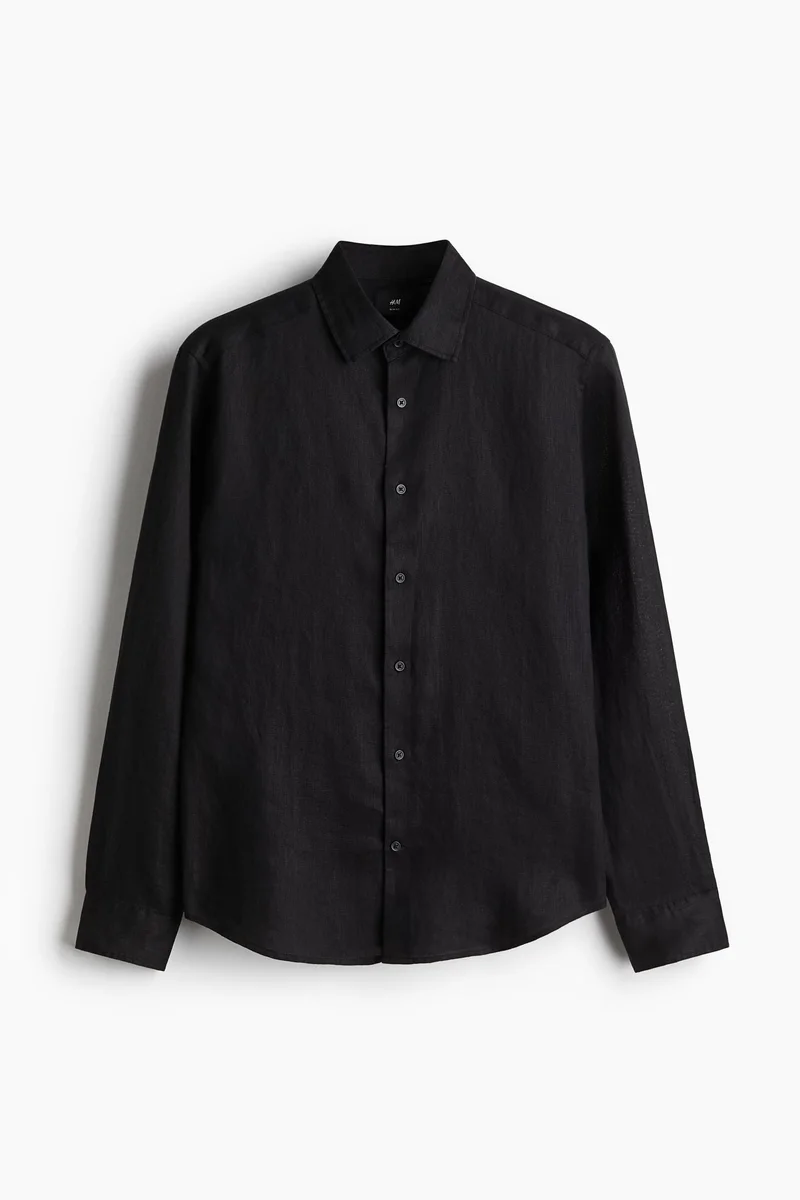 H&M  Slim Fit Linen shirt for Men | Best Price UAE