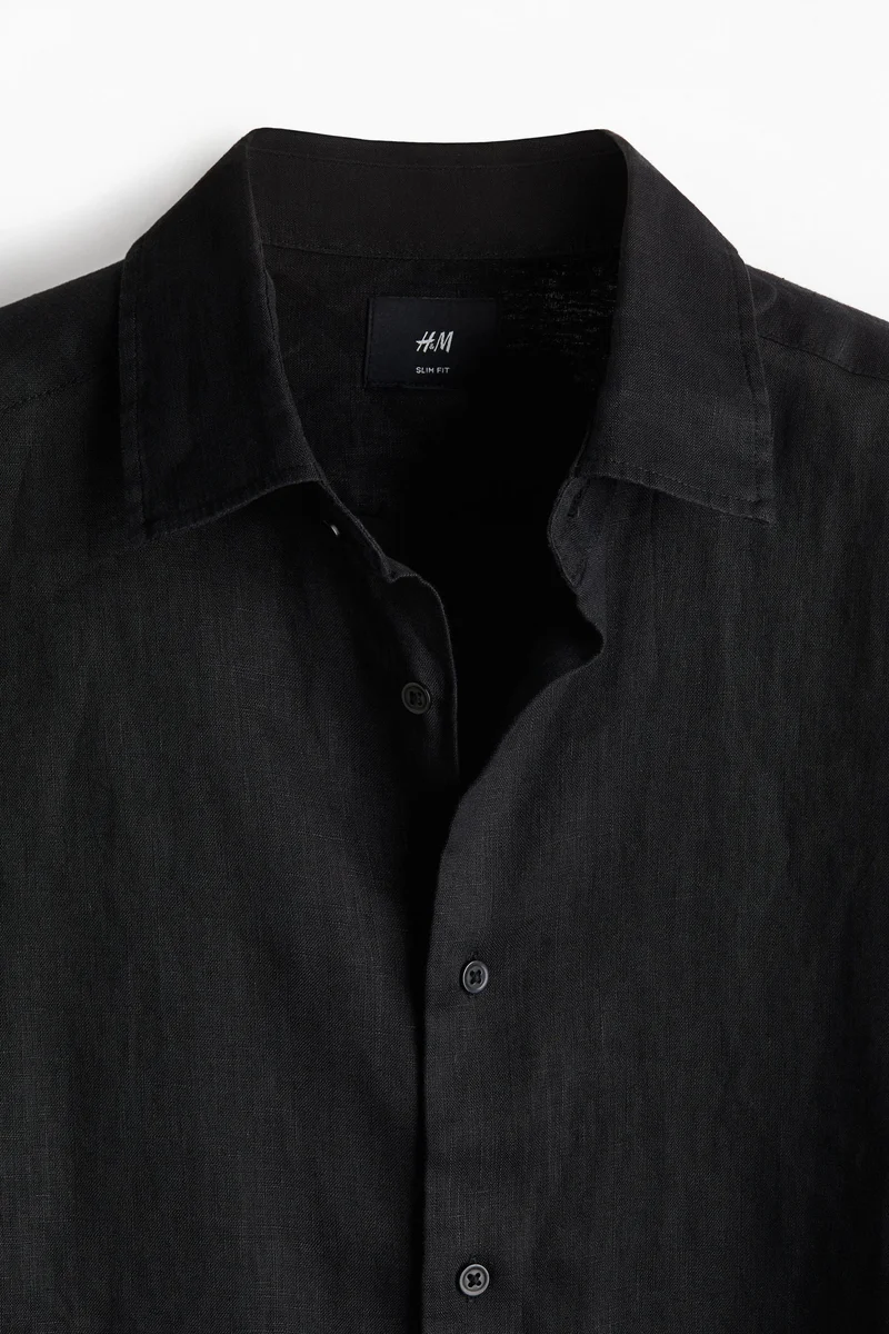 H&M  Slim Fit Linen shirt for Men | Best Price UAE