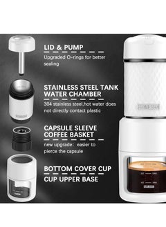 STARESSO Portable Espresso Maker Small Eepresso Cappuccino Coffee Machine,Travel Coffee Maker Small Press Hand Coffee Maker Espresso Machine for Camping, Travel Office Home Sailing  - Image 3