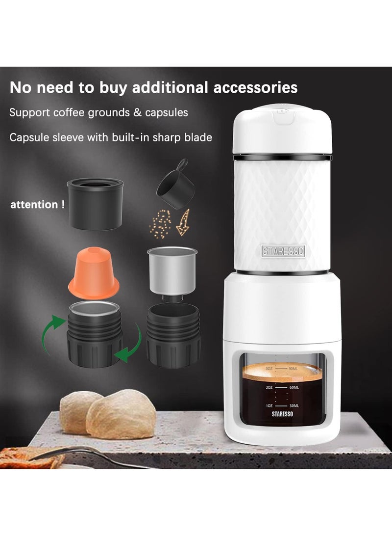 STARESSO - Portable Espresso Maker Small Eepresso Cappuccino Coffee Machine,Travel Coffee Maker Small Press Hand Coffee Maker Espresso Machine for Camping, Travel Office Home Sailing - Image 1