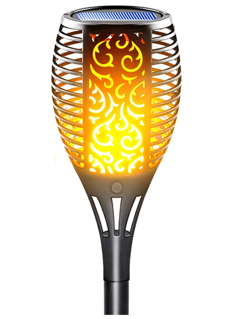DubaiGallery Solar Lights Upgraded - Flickering Flames Torch Solar Path Light - Dancing Flame Lighting 96 Led Dusk to Dawn Flickering Tiki Torches Outdoor Waterproof Garden  - Image 1