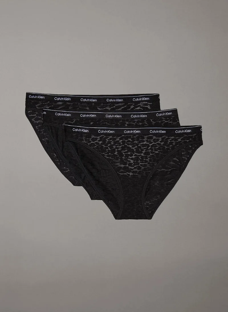 3 Pack Lace Bikini Briefs