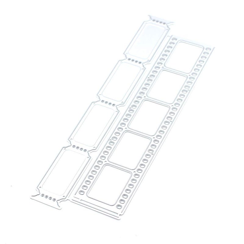 KSCRAFT Film Strip and Tickets Metal Cutting Dies Stencils for DIY Scrapbooking Decorative Embossing DIY Paper Cards