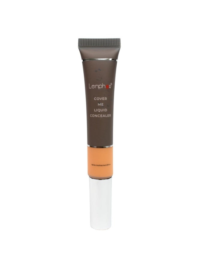 Lenphor Cover Me Liquid Concealer/Corrector Peach 10ml | High-Coverage, Natural-Looking Finish - Image 1