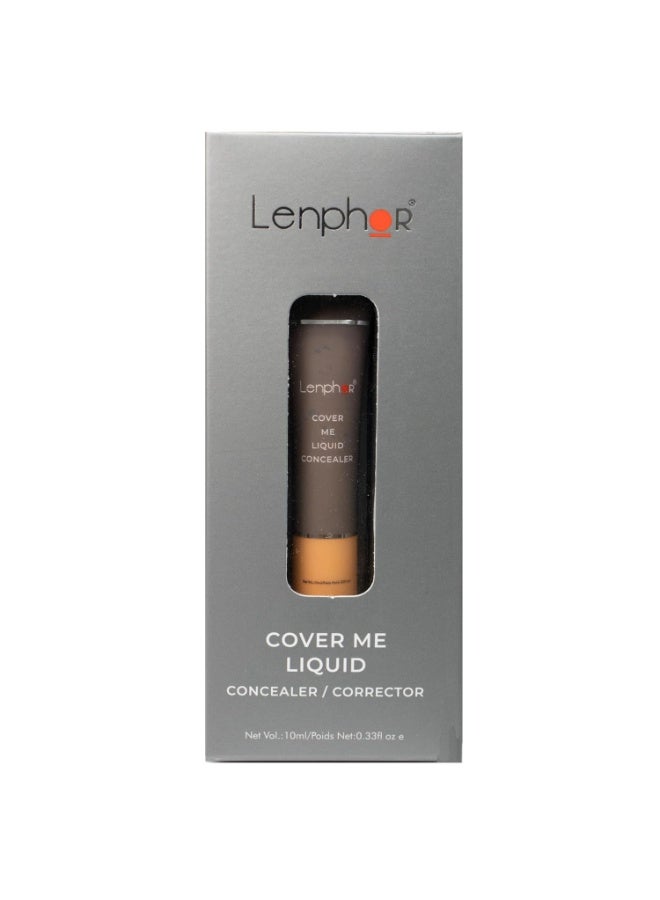 Lenphor Cover Me Liquid Concealer/Corrector Peach 10ml | High-Coverage, Natural-Looking Finish - Image 2