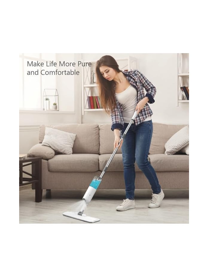 ARNOTEC ممسحة تنظيف مع خزان مياه قابل لإعادة التعبئة سعة 350 مل وممسحة رش مع وسادتين من الألياف الدقيقة قابلة للغسل - ممسحة تنظيف - Image 4