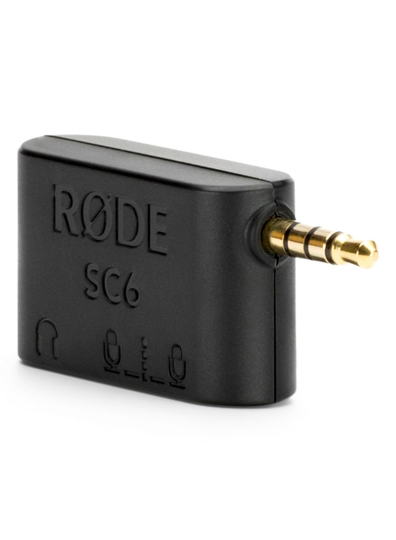 رود Rode SC6 Dual TRRS Adaptor for Smartphones SC6 black - Image 1