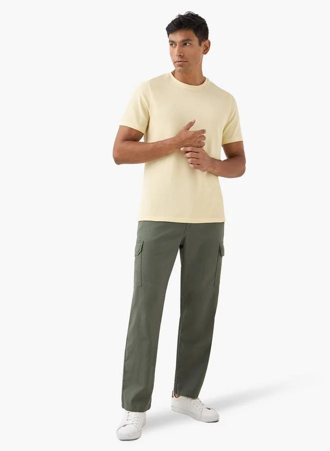 ايكونيك بنطلون كارغو أيقوني بخصر مرن مع رباط