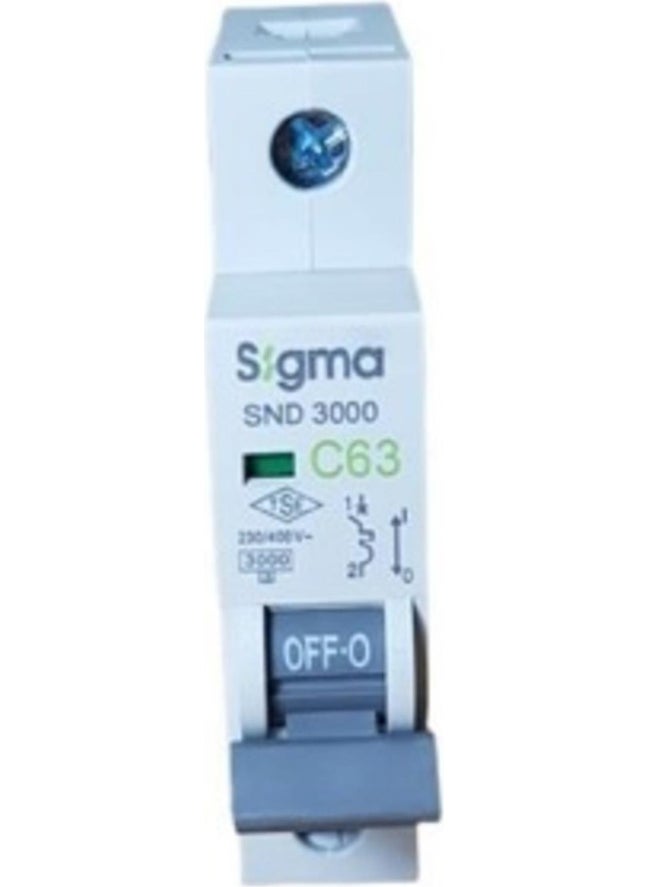 SIGMA 63A C/3ka W Automatic Fuse (12LI) 