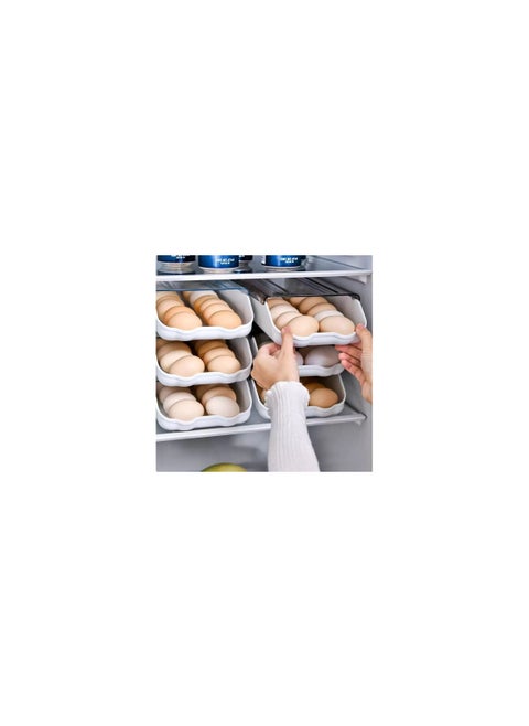 Egg Holder for Refrigerator Egg Tray Auto Scrolling down for Refrigerator Smart