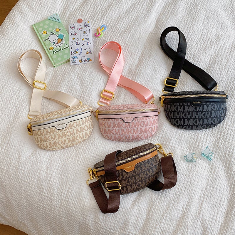 Children'S Bag Fashion Letter Baby'S Chest Bag Handsome Boy'S Wide Shoulder Strap Crossbody Bag Accessories Bag - Image 2