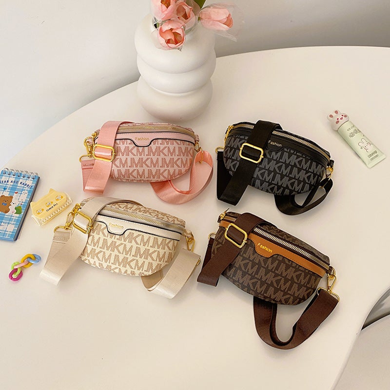 Children'S Bag Fashion Letter Baby'S Chest Bag Handsome Boy'S Wide Shoulder Strap Crossbody Bag Accessories Bag - Image 5