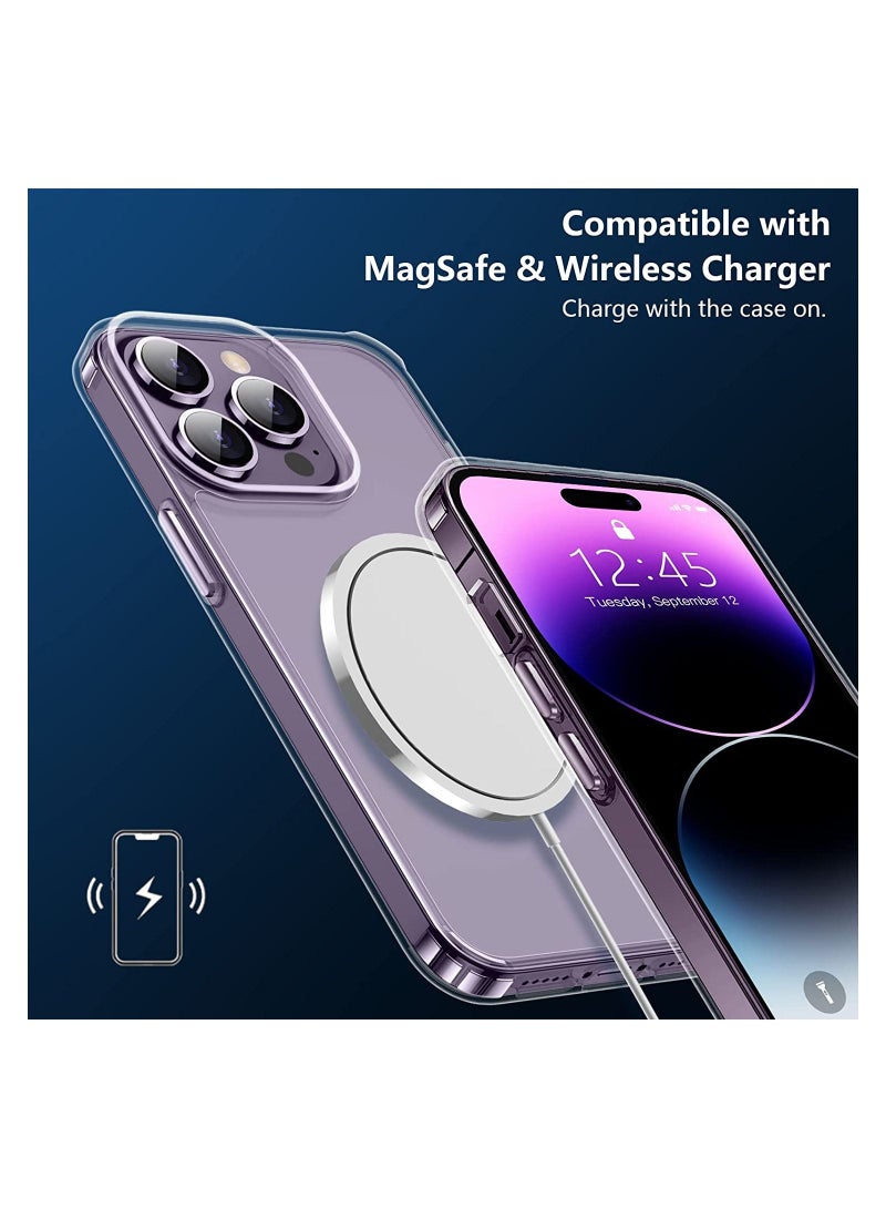 Delivus Iphone 14 Pro Max clear case Anti Yellowing Anti Drop Anti-scratch Comfortable hold Shock Absorbing (Iphone 14 Pro Max) - Image 3