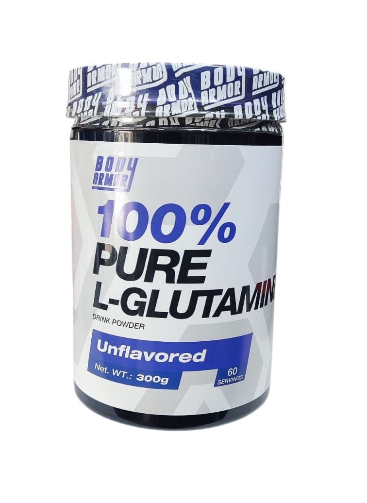 BODY ARMOR Body Armor, 100% L-Glutamine, 300g, Unflavoured, 60 Servings 