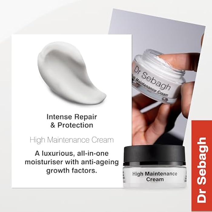 Dr. Sebagh Dr Sebagh High Maintenance Crème (0.5 fl oz) - Ultra-Rich Hydrating Moisturizer Face Cream - Facial Moisturizer for Dry Skin - Anti-Aging Cream for Face - Luxurious Hydrating Moisturizer for Women - Image 5