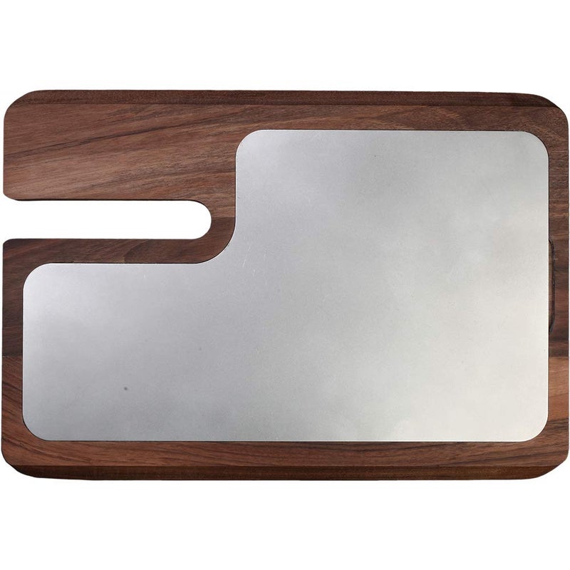 BERKEL Berkel Presenting Board for Red Line 250 Slicers | Wooden Board | Stainless Steel Plate | Display Meat, Prosciutto, Cheese, Vegetables, and more | Made in Italy  - Image 1