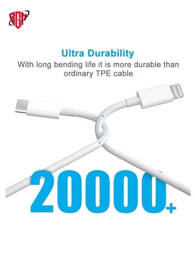 BGM - iPhone 20W Charger Apple MFi Certified‘ USB C Plug Fast Charge and USB C to Lightning Cable 2M PD Power Adapter Compatible with iPhone 13 Pro Max 13 12 SE2020 11 XR XS Max X 8 Plus iPad Pro Air Mini - Image 1
