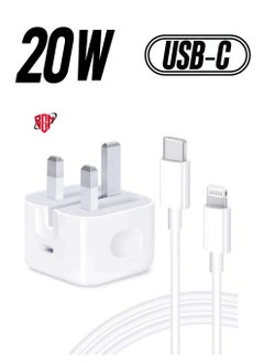 iPhone 20W Charger Apple MFi Certified‘ USB C Plug Fast Charge and USB C to Lightning Cable 2M PD Power Adapter Compatible with iPhone 13 Pro Max 13 12 SE2020 11 XR XS Max X 8 Plus iPad Pro Air Mini