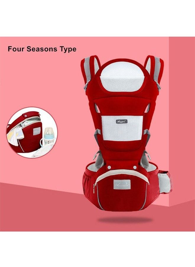 Multifunctional Baby Carrier Front Holding Waist Bag Red - pzsku/ZC51AE096951045EF5F7CZ/45/_/1689574378/c13a290f-91d4-4523-982e-3cfae5703710