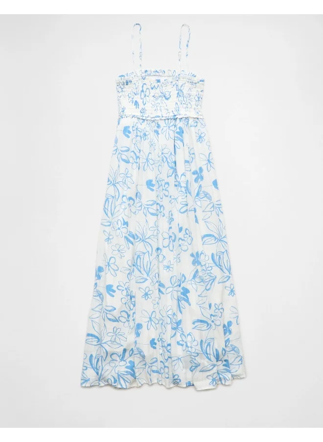 American Eagle Smocked Waist Knitted Dress