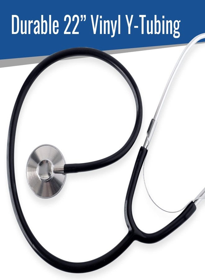 MABIS Spectrum Series Lightweight Nurse Stethoscope, Black, 30 Inch - Image 4