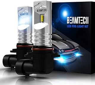 BEAMTECH H10 Led Fog Light Bulb,9145 9140 CSP Chips 6500K 800 Lumens Xenon White Extremely Super Bright - Image 1