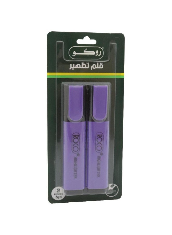 روكو عبوة من قلمين تمييز 120 بنفسجي - Image 1