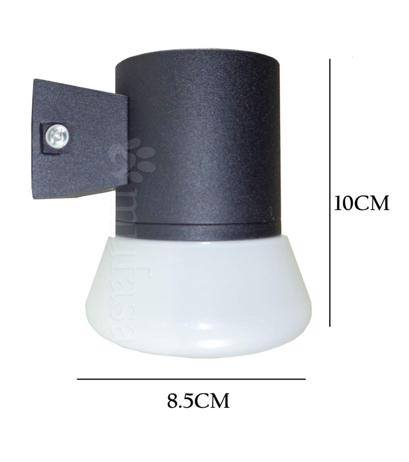 Mufasa 5 Watts Down Light LED Outdoor Wall Light Path Lamp Boundary Pillar Entrance Backyard Balcony Light Waterproof Bulkhead (Warm White)(Aluminium) - Image 4