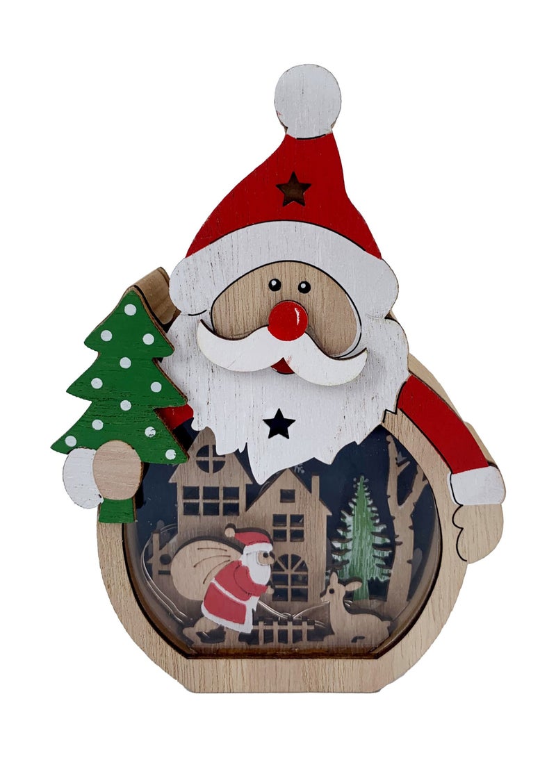 Party Magic LED Table Decoration Santa 11x16cm - Image 1